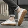 Men's Cross-Border Plus Size Genuine Leather Soft Sole Sneakers - Summer Casual Flat Shoes with Cowhide Upper, German Training Design.
