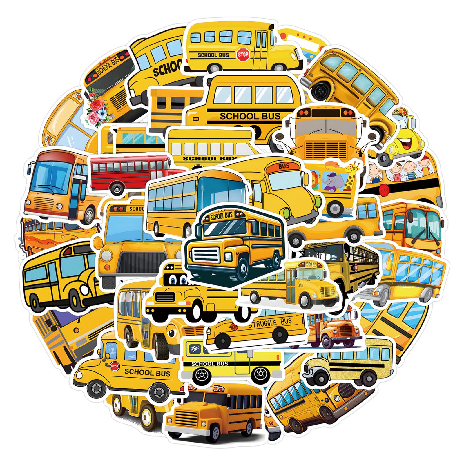 

55 Новых Мультяшных Наклеек Граффити Школьный Автобус Чемодан Мобильный Телефон