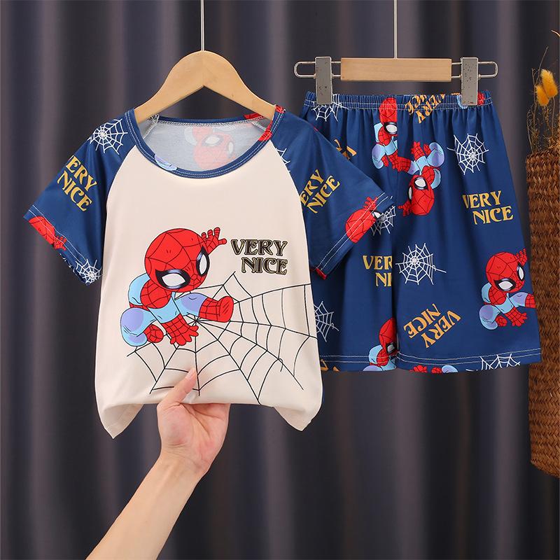 

Children s Pajamas Set Full Sleeve Cartoon Girls Pajama Middle Kids Homewear Boys Clothes Set 3-4Y Size 8