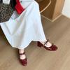 Fashion 2025 Spring Autumn Women Mary Jane Shoes Fashion Butterfly-knot Shoes Casual Low Heel Dress Street Style Shoes