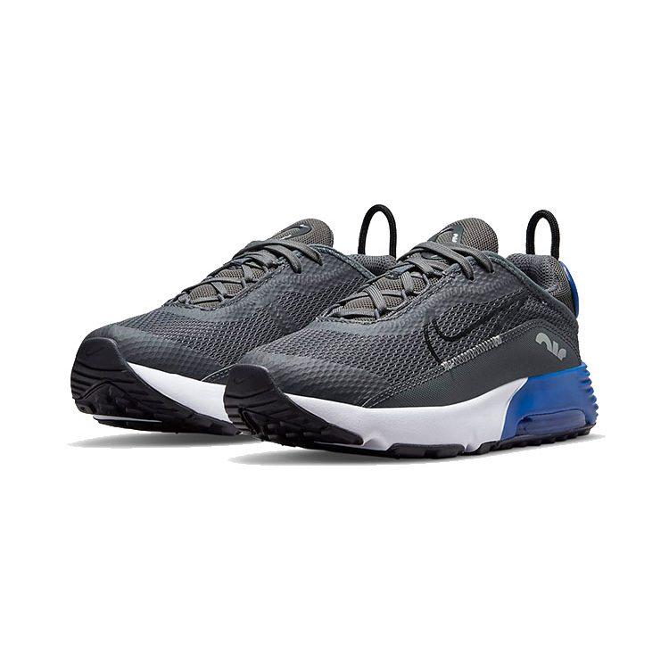 Nike Cushioning Abrasion Resistant Cushioning, Wear Resistant Low top Kids Lifestyle Shoes Gray Blue CU2093-015