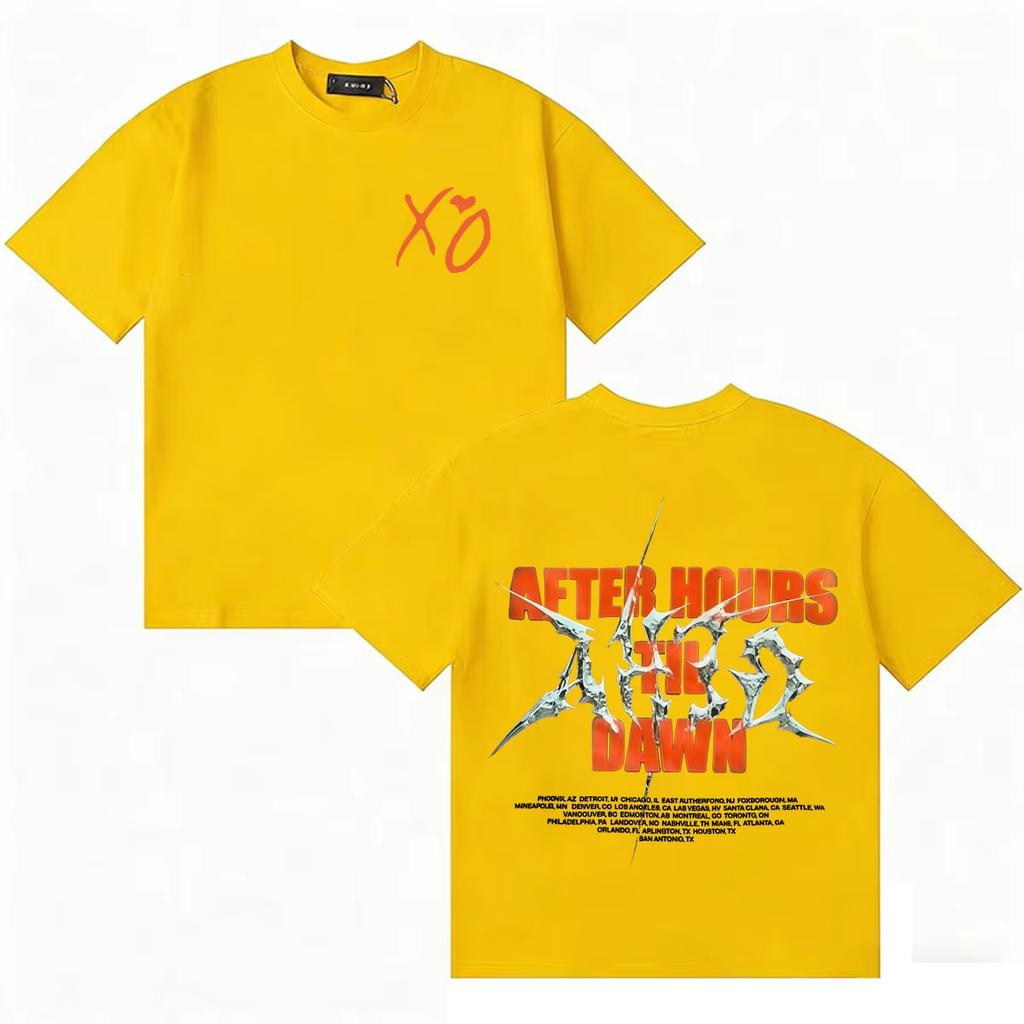 Summer Hot Sale The Weeknd After Hours Til Dawn 2026 World Tour Fashion Hip Hop Men Women Short Sleeve T-shirt