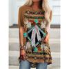 Estilo Étnico Indio Impresión 3D Camisetas Largas Moda Femenina Streetwear Camiseta de Manga Corta Oversize Camisetas para Mujer Tops Ropa