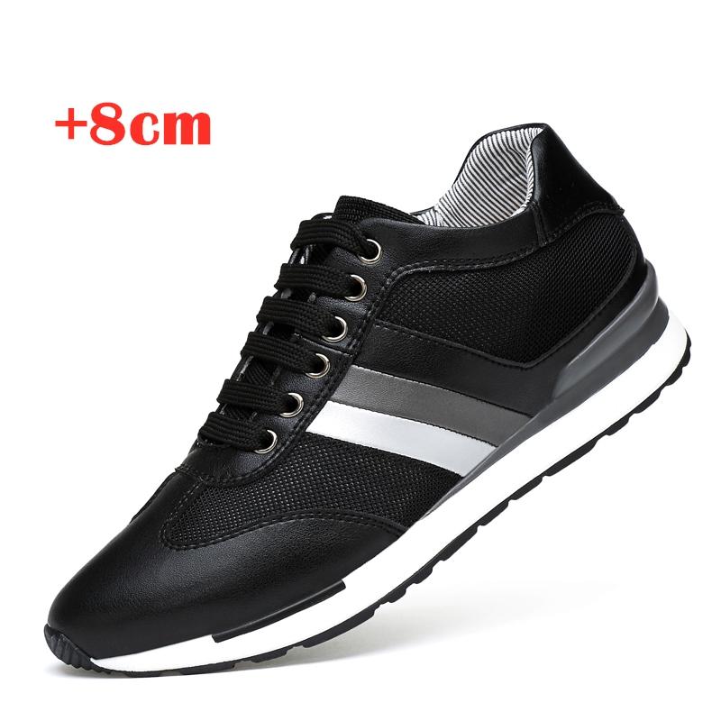 

Elevator Shoes Men Sneakers Heightening Shoes Man Increase Shoes Height Increase Insole 8CM Tall Shoes 37