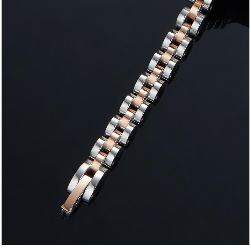 European and American fashion chain, trapezoidal curved strap bracelet, adjustable for women, titanium steel bracelet, bracelet does not fade