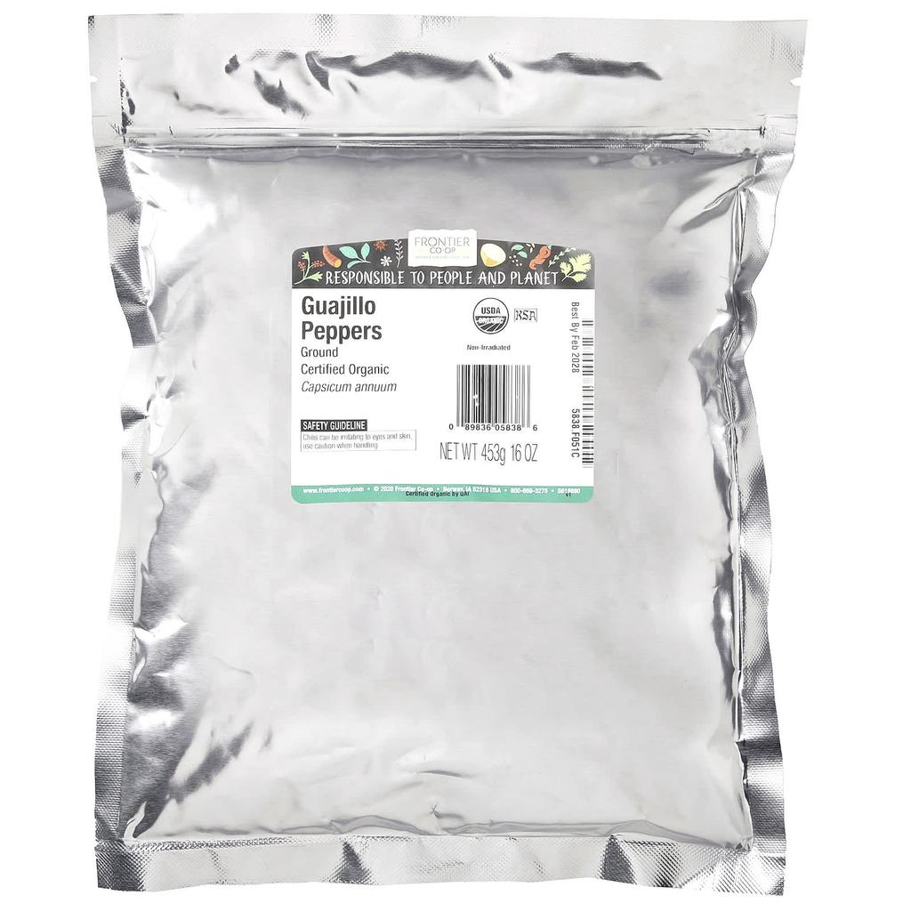 Frontier Co-op Органический молотый перец гуахильо, 453 г (16oz)
