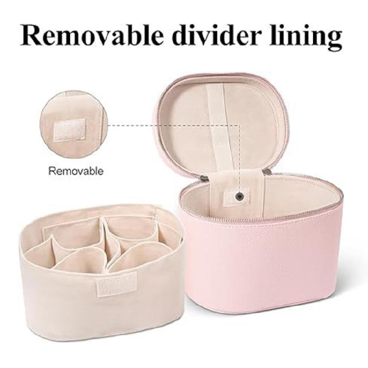 Leather Makeup Bag Portable Cosmetic Bag Handbag for Women Waterproof Makeup Pouch Portable Travel Toiletry Bag Gifts