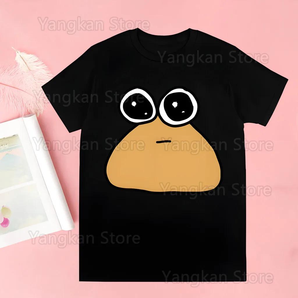Pou Women Tshirt Harajuku Lady Letter Print T shirt Funny Female Tshirt Leisure Casual Fashion Aesthetic Tshirt
