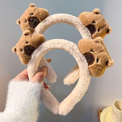 Cute Cartoon Capybara Headband For Women Girls Sweet Versatile Hairbands Exquisite Funny Hair Accessories Birthday Gifts