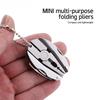 Multifunction Folding Pliers Camping Screwdriver Portable Kit Mini Turtle Back Keychain Tool Multi-Tool Pliers Outdoor Product