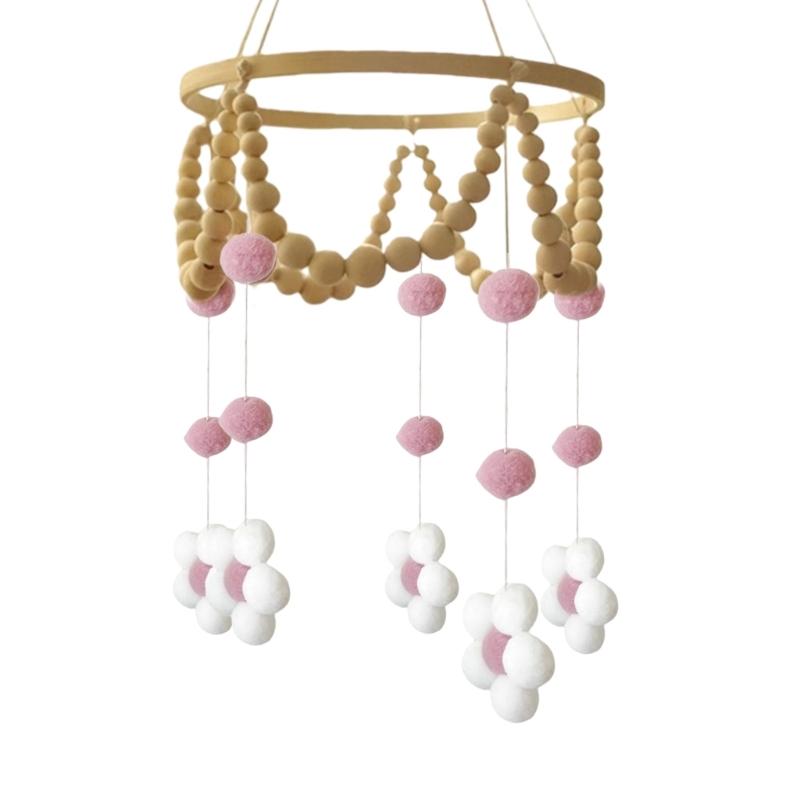 Flower Baby Crib Mobile Baby Crib Mobile for Boy Girl Felt Flower Baby Mobile for Crib Infant Bed Decoration Toy Hanging