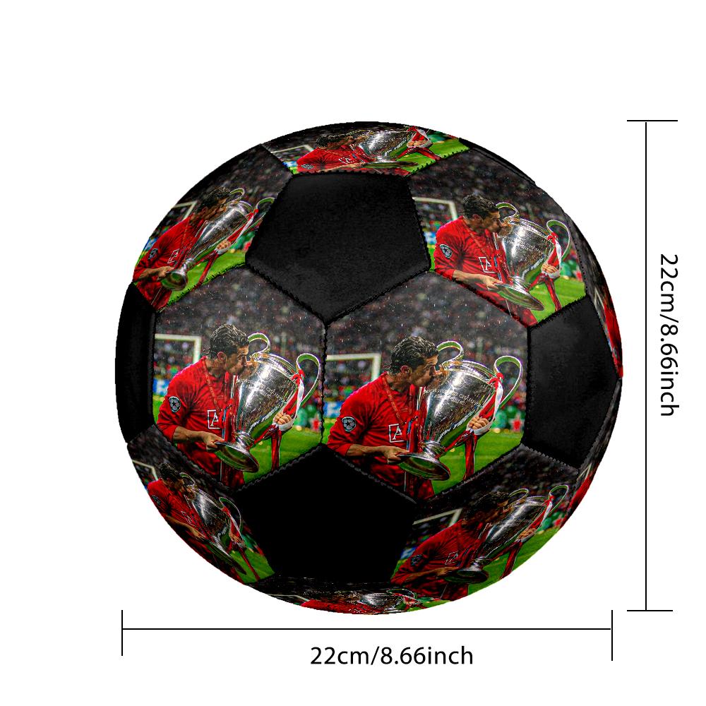 C Ronaldo Hallenfußball Bunt Maschinengenäht PVC Größe 5 Teamtraining Wettkampfbereit Langlebig Hoher Rückprall Coole Sportgeschenk