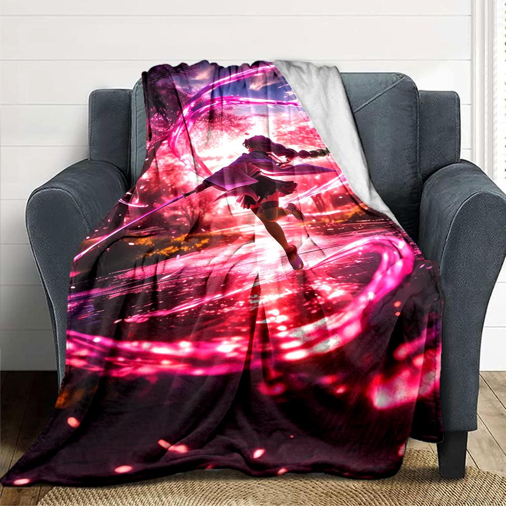1Pc Owl Warrior Blanket For Couch Bed Plush Cozy Fuzzy Blanket Super Soft Warm Blankets For Fall And Winter 0918302