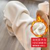 Warm Fleece Lined Wide Leg Trousers Women High Waist Straight Cut Slimming Plus Size Comfortable Casual Pants