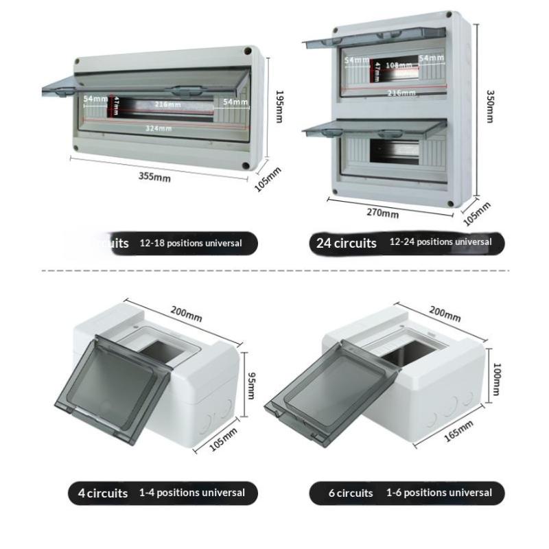 Waterproof Mcb Panel Box For Circuit Breaker Distribution Box With Breaker Panel Box Set