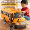 Jumbo Inertial School Bus Toy with Lights and Music - Early Educational Vehicle for Kids