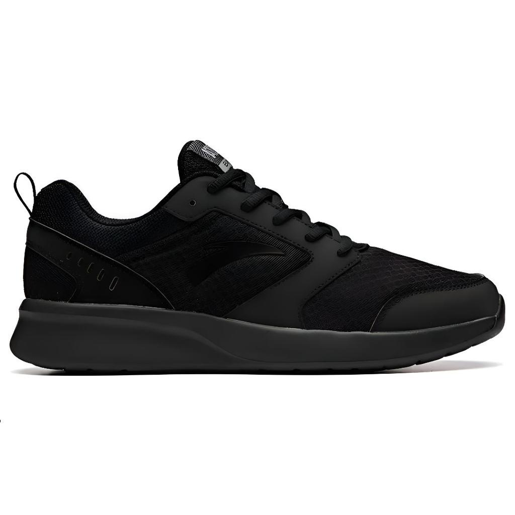 Anta Versatile Shock-Absorbing Non-Slip Wear-Resistant Breathable Rebound Low-Top Running Shoes Men Sneaker Black 912145544-3