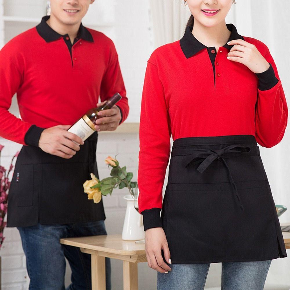 Waterproof Half Apron Dacron Work Apron Cleaning Tools Short Half Waist Apron  Women Men