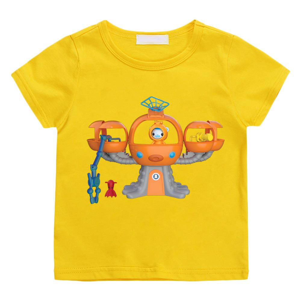 The Octonauts Cartoon Print T-shirts Cartoon for boys/girls Manga Kawaii 100%Cotton Short Sleeve BoysGirls High Quality T Shirt