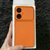 Premium Executive Leather Case for Vivo Y77 5G Large Window Lens Protector Cover