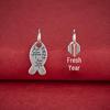 S925 Sterling Silver Fish Pendant Charm for DIY Handmade Beading and Weaving Bracelet/Necklace Accessories.