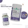 Neuherbs Flaxseed Oil Omega 3 6 9 Capsules 1000mg For Men & Women | Cold Pressed Flaxseed Oil Veg Omega-3 Supplement With Vitamin D3 & E | Suppor
