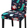 Xmas Chair Cover Washable Cartoon Xmas Chair Protector for Kitchen Home Holiday Decoration