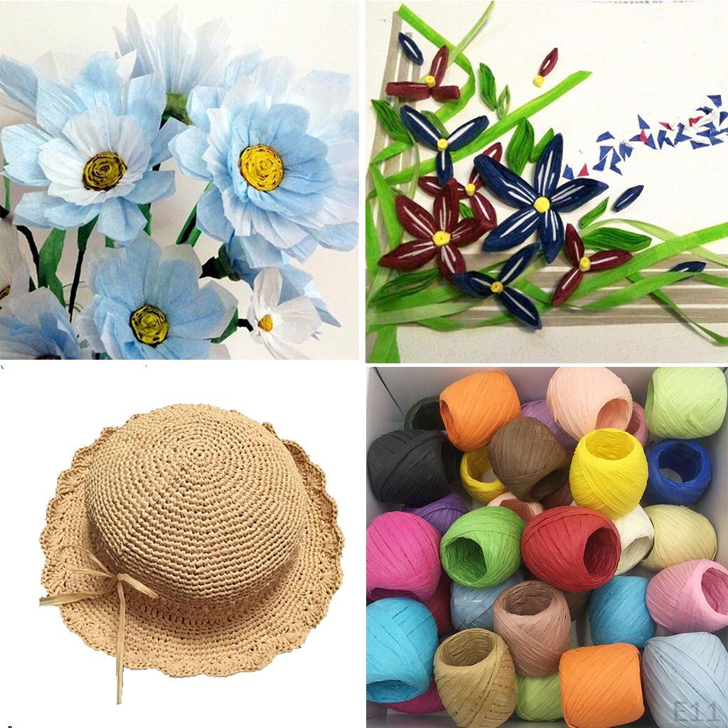 1 Meters Multiple Raffia Paper Ribbon String Holiday Decorative Cord