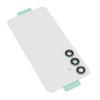 Handy Rückglas Austausch mit Kameralinsen Reparaturwerkzeugen Rückglas Panel Abdeckung Hülle für Galaxy S24 Weiß