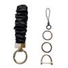 Multi Functional Zinc Alloy Keychain Hair Tie Phone Strap With Stylish Fabric Scrunchie Key Holder For Everyday Carry