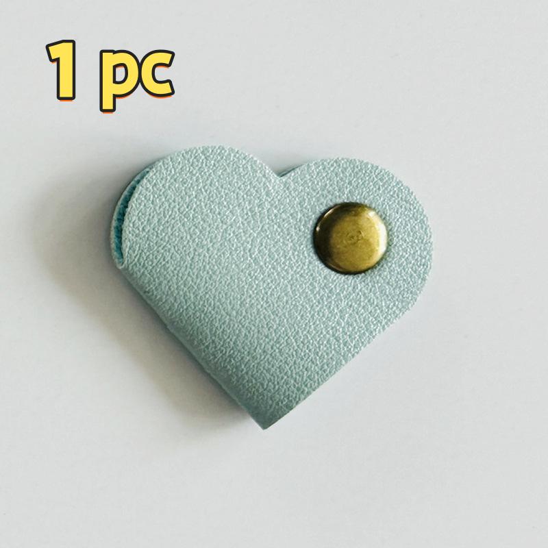 

Heart Leather Cable fixator,Cord Organizer,Charger Cable Protector Clips,Winder Earphone Accessories Cord Holder Cable Managemen