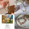 Artistic Double Layer Pearl Bracelet Elegant Handmade Jewelry For Spring 2024