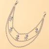 Edgy Skull Charm Metal Jeans Chain Punk Waist Decoration For Women Hip Hop Style