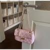 IELGY Ladies Messenger Bag Fashionable All-Match Diamond Chain Spring Summer One-Shoulder Underarm Small Square Bag