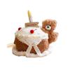 Creative Cute Chef Bear Cake Throw Pillow Plush Toy Doll Gives Girls Children'S Day Birthday Gift