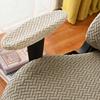 4pcs/set Jacquard Gaming Chair Cover Set T-shaped Striped Grid Color Blocked Modern Dustproof Office Chair Covers