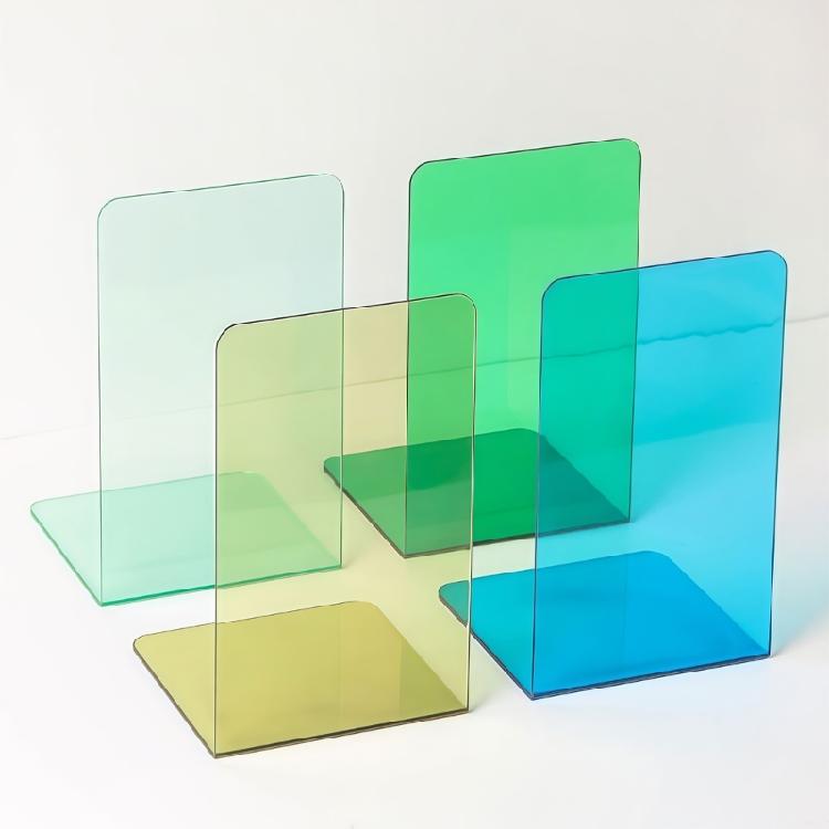 Acrylic Books Holders Table Picture Album Holders for Displaying Books Books Stand, Elegant Design Bookends Bookshelfs