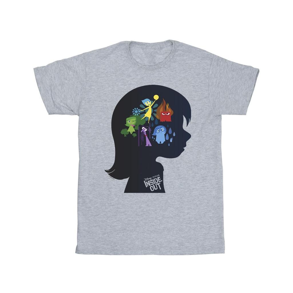 Disney Boys Inside Out Head Silhouette T-Shirt