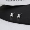 Pendientes de Diamantes con Letra Personalizada de Plata de Ley S925 Banyan Tree - Pendientes Individuales para Cartílago para Hombre y Mujer