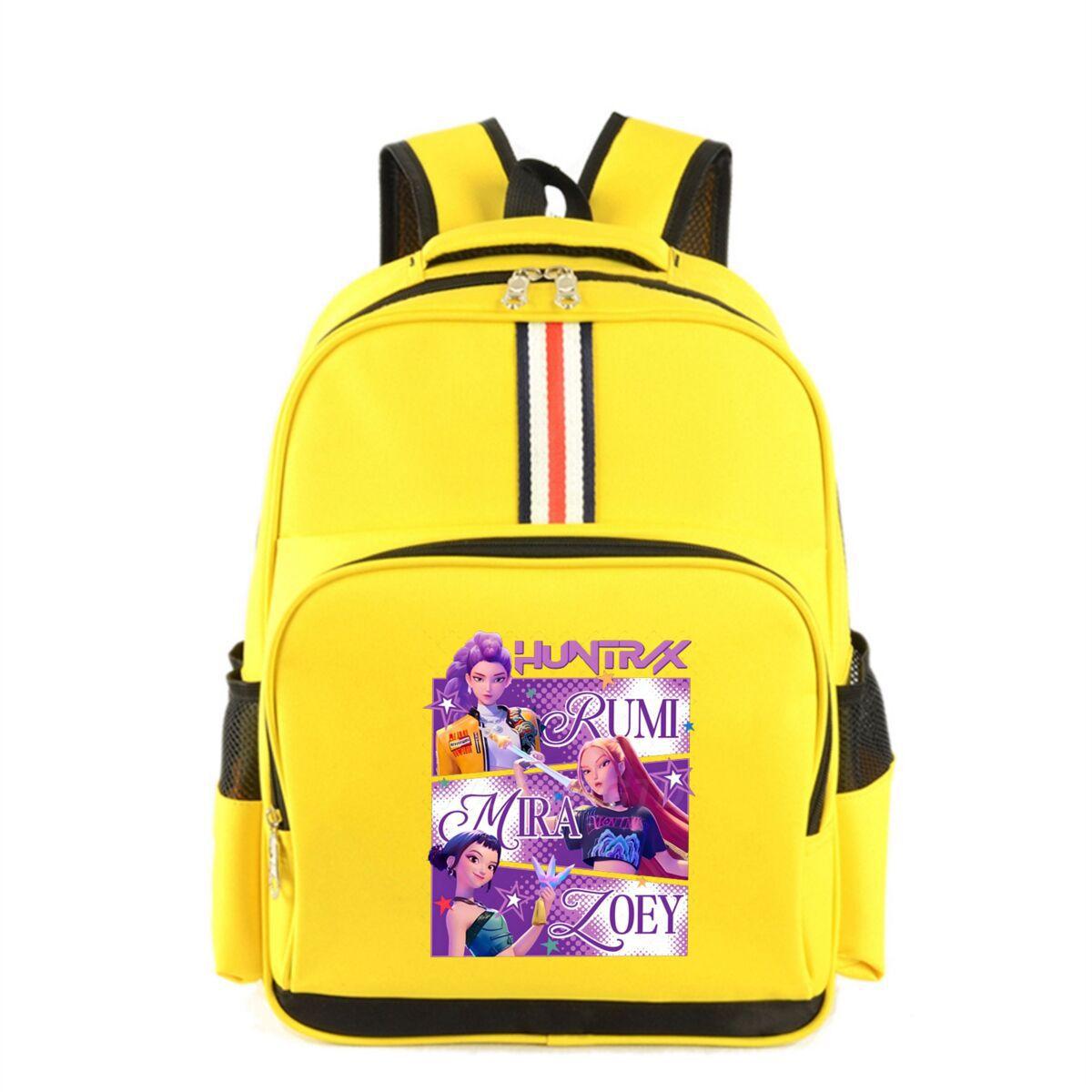 

Тренд Рюкзак в академическом стиле для женской группы Охотников на демонов, универсальный для учеников начальной и средней школы, большой вместимости, школьная сумка Small (34 * 28 * 11cm)