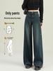 Women's 2025 Wide-Leg Fleece-Lined Jeans: Popular Loose-Fit, Plus Size, Autumn-Winter Style