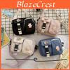 Petit Sac Carré en Nylon pour Femmes avec Fermeture Éclair pour un Usage Quotidien Décontracté