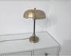 Mid century Raw Brass Table Lamp – Minimalist Bedside Light for Home or Office