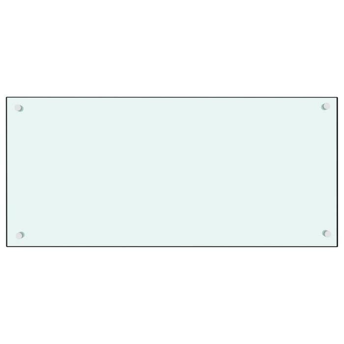 VidaXL Dosseret de cuisine Blanc 90x40 cm Verre trempé 249457
