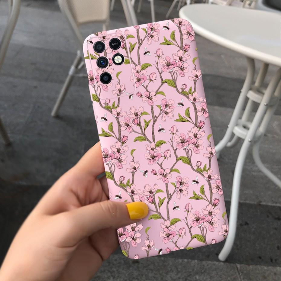 For Infinix Note 10 Case Note 10 Pro Beautiful Girl Flower Pattern Phone Case Soft Silicone Cover For Infinix Note10 Pro 10 Pro