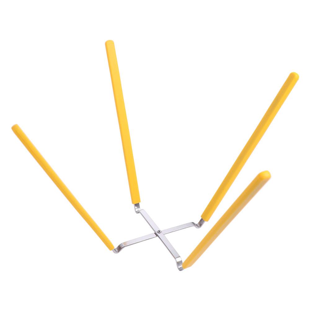 

Форма 5-9 дюймов Подставка для охлаждения тортов из нержавеющей стали и силикона Подставка для охлаждения десертов перевернутая Эффективная Удобная жёлтый