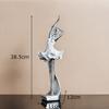 Gold-plating Ballet Dancer Character Statue Desk Decoration Ballerina Artwork Figures Resins Sculpture Room Aesthetic Decor