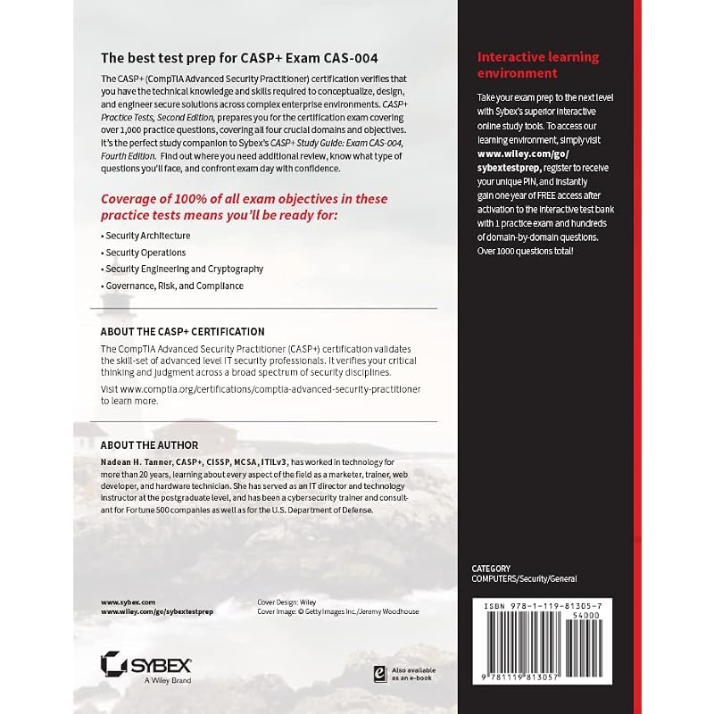 CASP+ CompTIA Advanced Security Practitioner Practice Tests: Exam CAS004