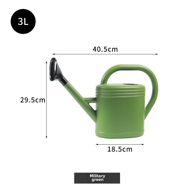 1-10L Large Capacity Plastic Watering Can with Long Spout & Sprinkler Head for Vegetables and Flowers Gardening