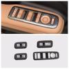 For Hyundai Santa Fe  2024 Door Window Buttons Cover Armrest Glass Switch Frame Panel Sticker Trims Car Styling Accessories